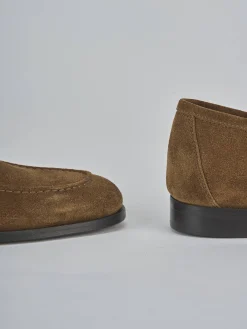 Mocassini camoscio marrone