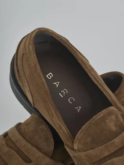 Mocassini camoscio marrone