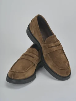 Mocassini camoscio marrone
