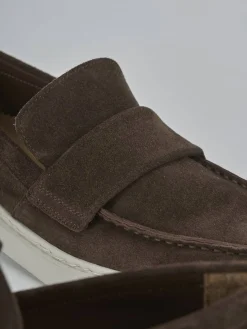 Mocassini camoscio testa