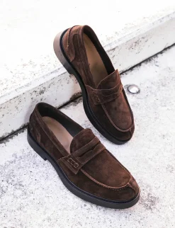 Mocassini camoscio testa