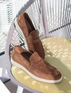 Mocassini camoscio testa