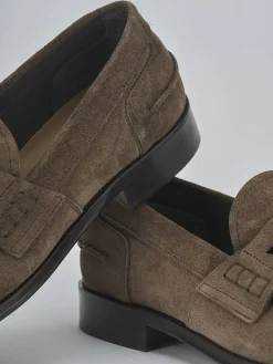 Mocassini camoscio testa