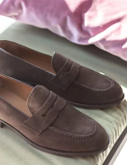 Mocassini camoscio testa