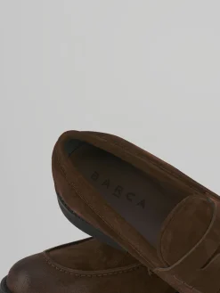 Mocassini camoscio testa