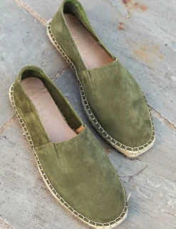 Mocassini camoscio verde