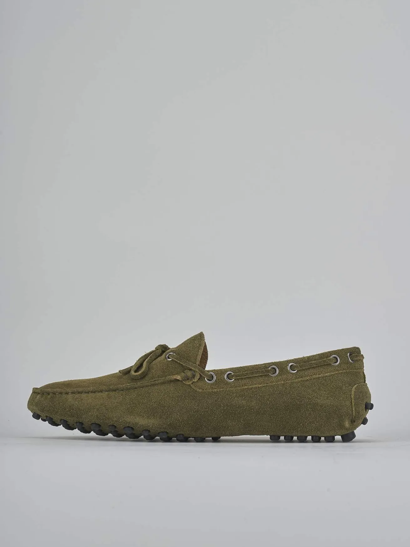 Mocassini camoscio verde