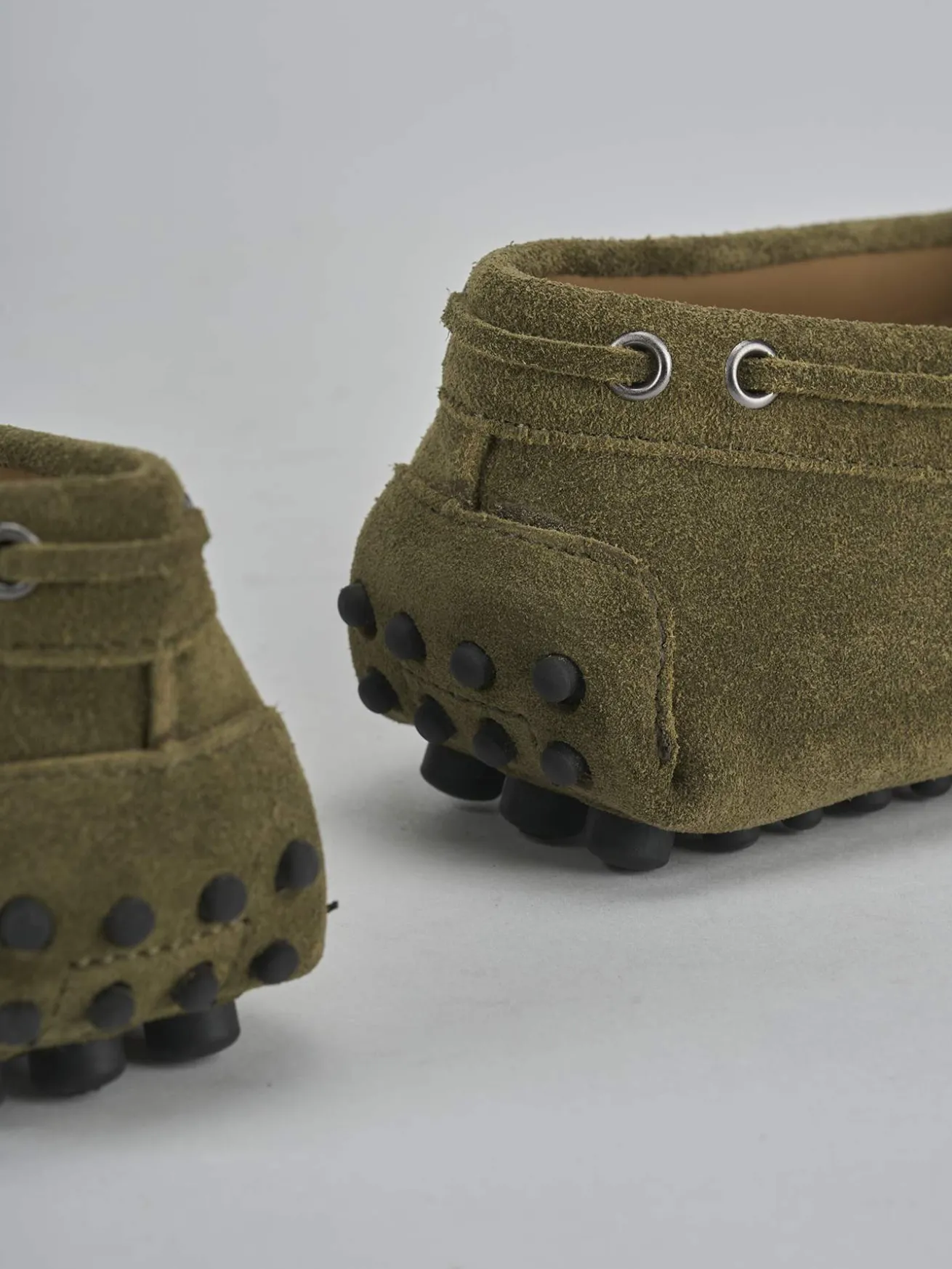 Mocassini camoscio verde