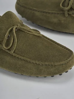 Mocassini camoscio verde