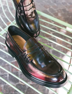 Mocassini pelle bordo'