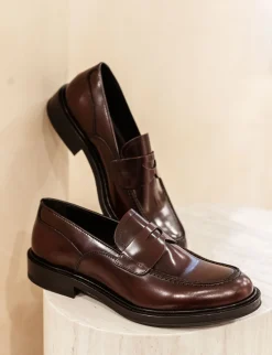 Mocassini pelle bordo'