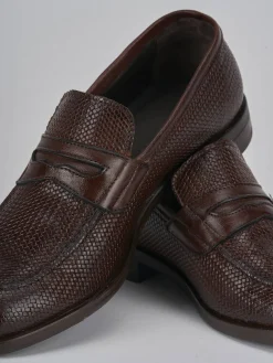 Mocassini pelle marrone