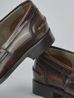 Mocassini pelle marrone