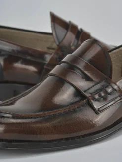 Mocassini pelle marrone