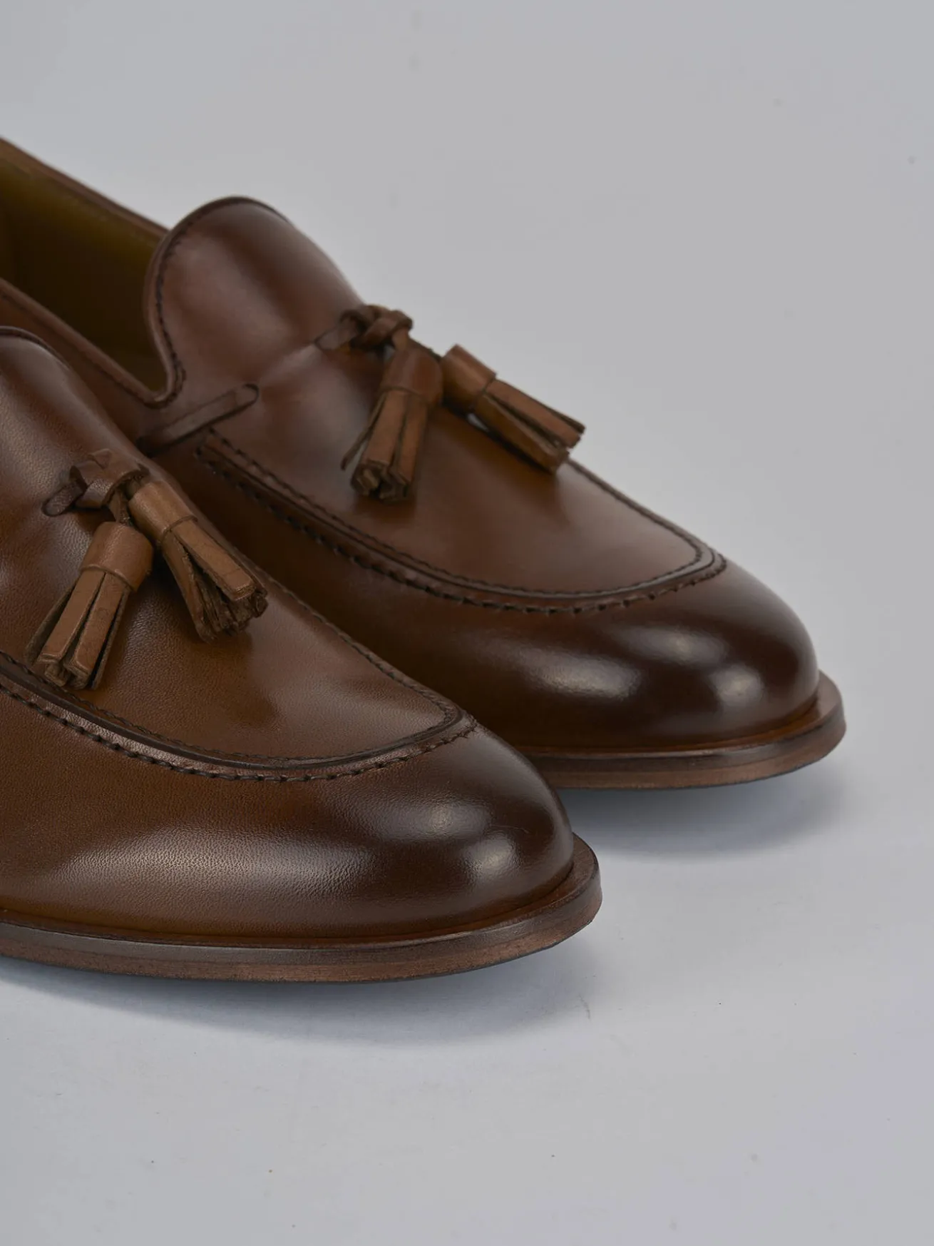 Mocassini pelle marrone