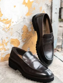 Mocassini pelle testa