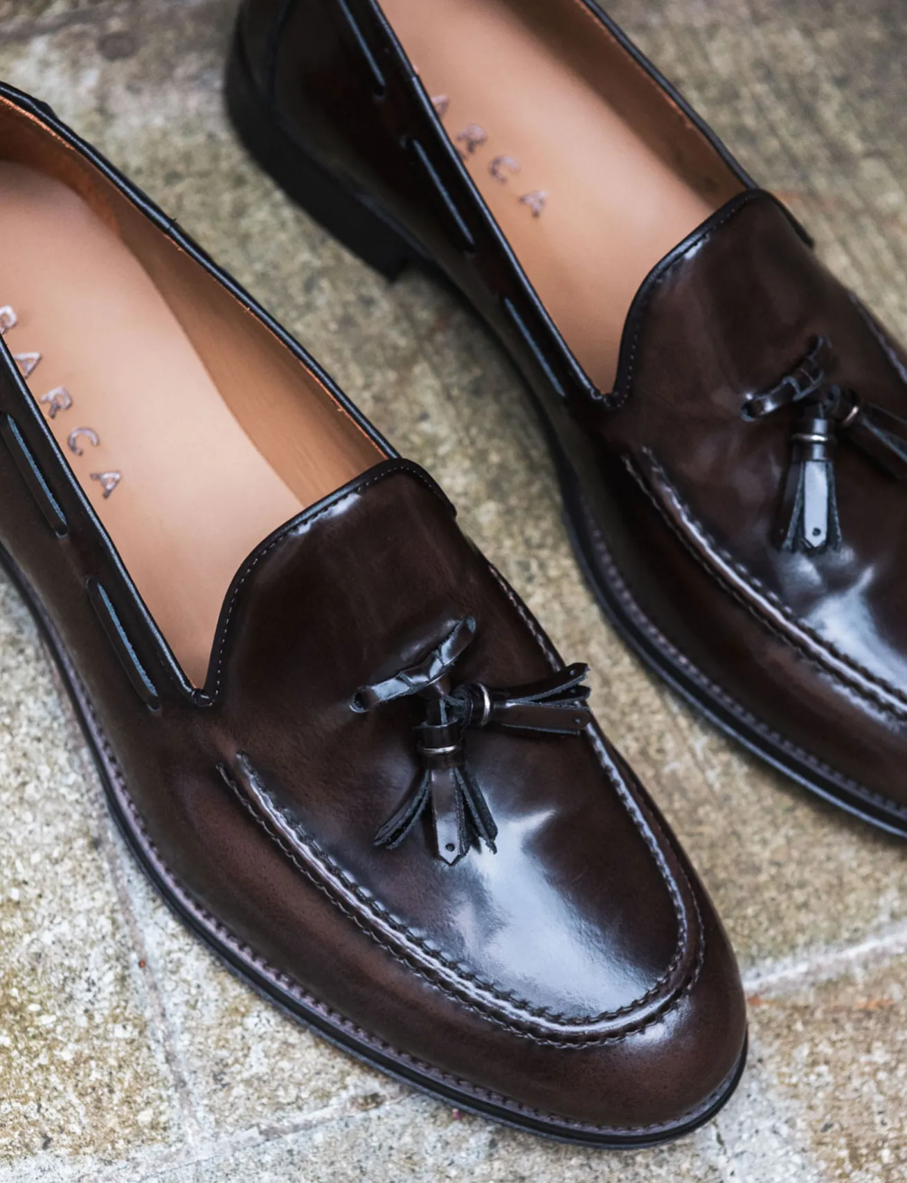 Mocassini pelle testa