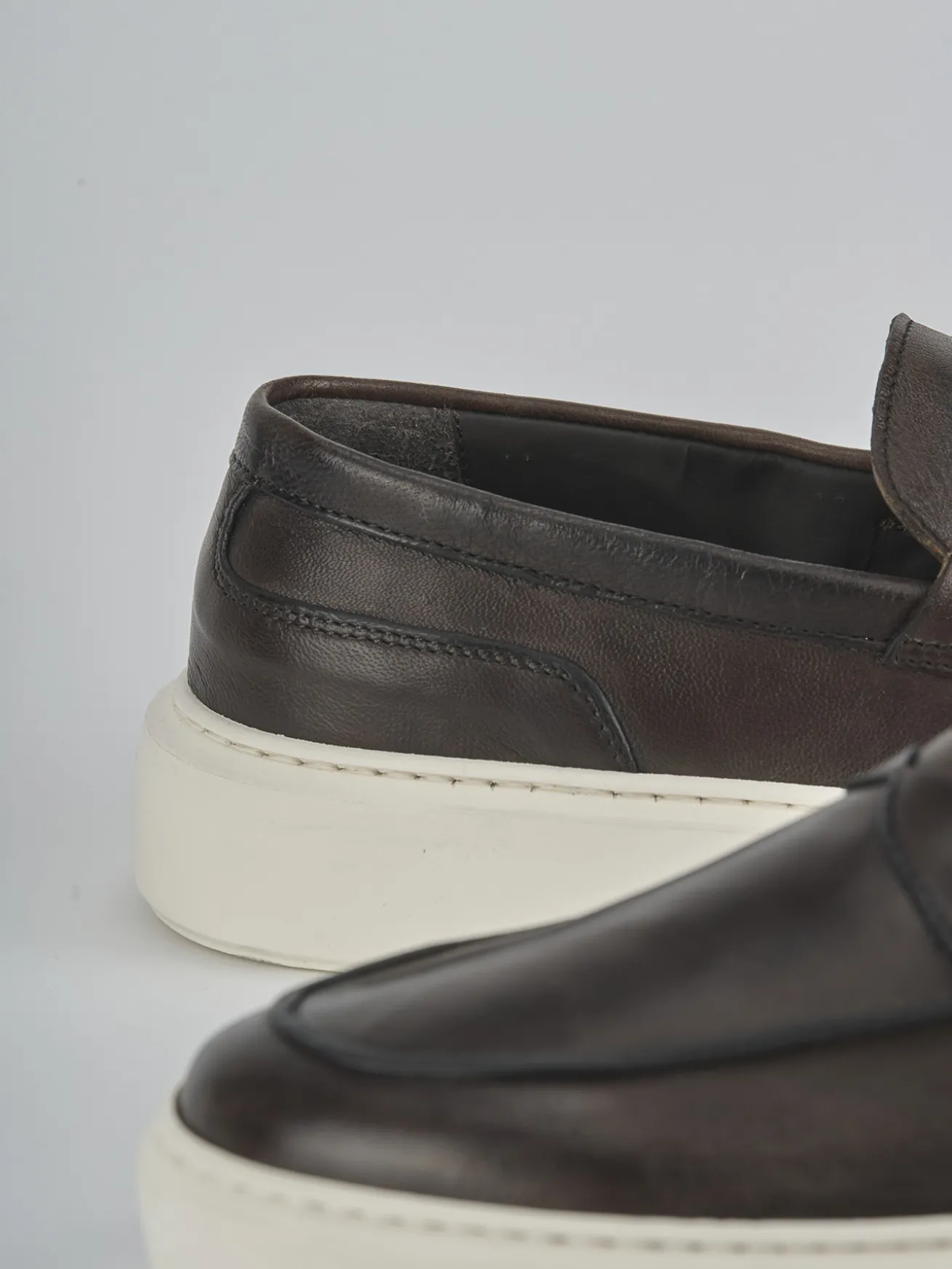 Mocassini pelle testa