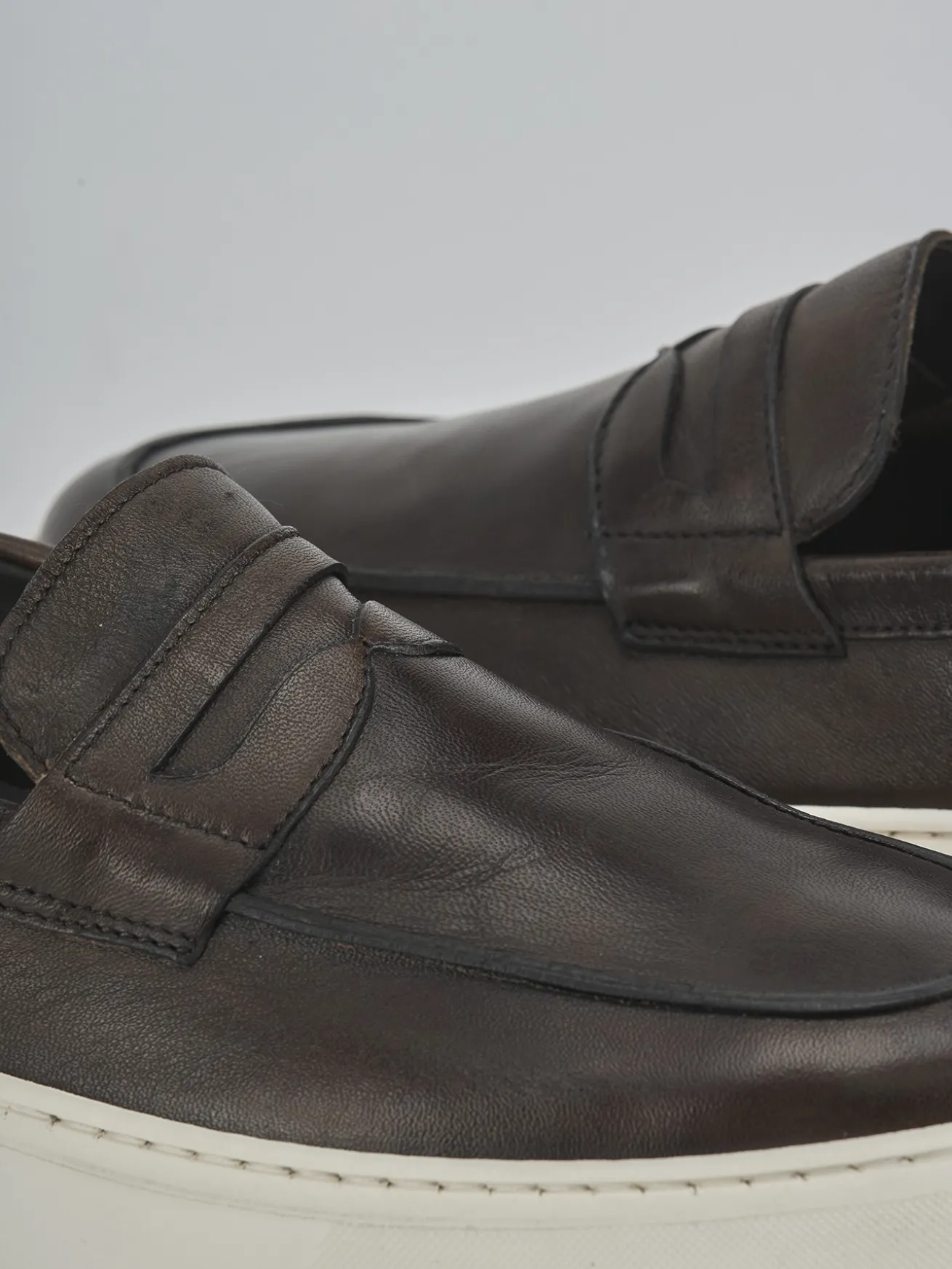 Mocassini pelle testa