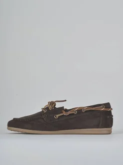 Mocassini tacco 1cm camoscio testa