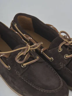 Mocassini tacco 1cm camoscio testa