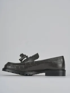 Mocassini tacco 2cm cocco testa