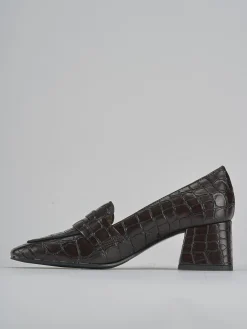 Mocassini tacco 6cm cocco testa