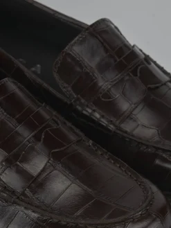 Mocassini tacco 2cm cocco testa