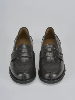 Mocassini tacco 2cm cocco testa