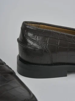 Mocassini tacco 2cm cocco testa