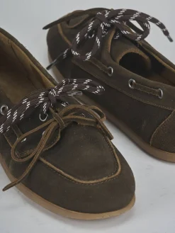 Mocassini tacco 1cm nabuk testa