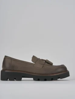 Mocassini tacco 3cm nabuk beige