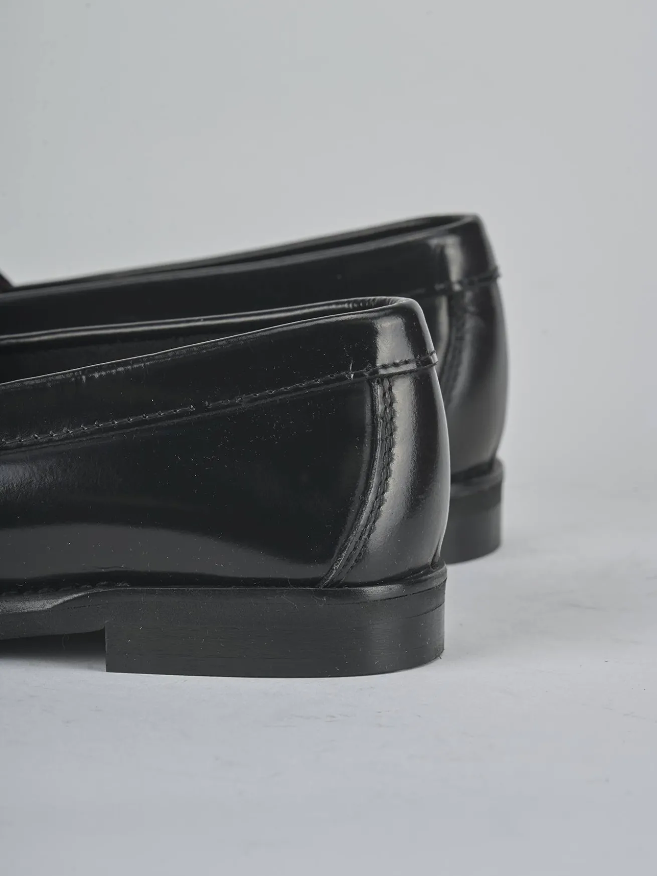 Mocassini tacco 1cm pelle nero