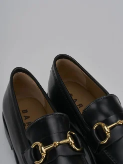 Mocassini tacco 2cm pelle nero