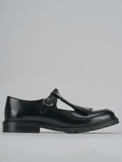 Mocassini tacco 2cm pelle nero