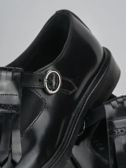 Mocassini tacco 2cm pelle nero