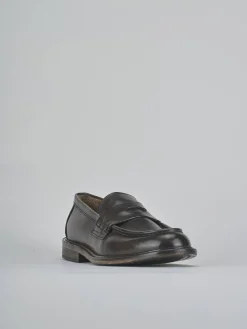 Mocassini tacco 1cm pelle testa