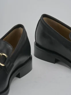 Mocassini tacco 2cm pelle nero