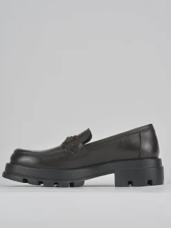 Mocassini tacco 2cm pelle testa