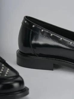 Mocassini tacco 1cm pelle nero