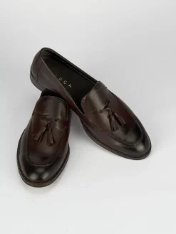 Mocassini tacco 1cm pelle testa