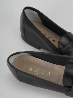 Mocassini tacco 1cm pelle nero