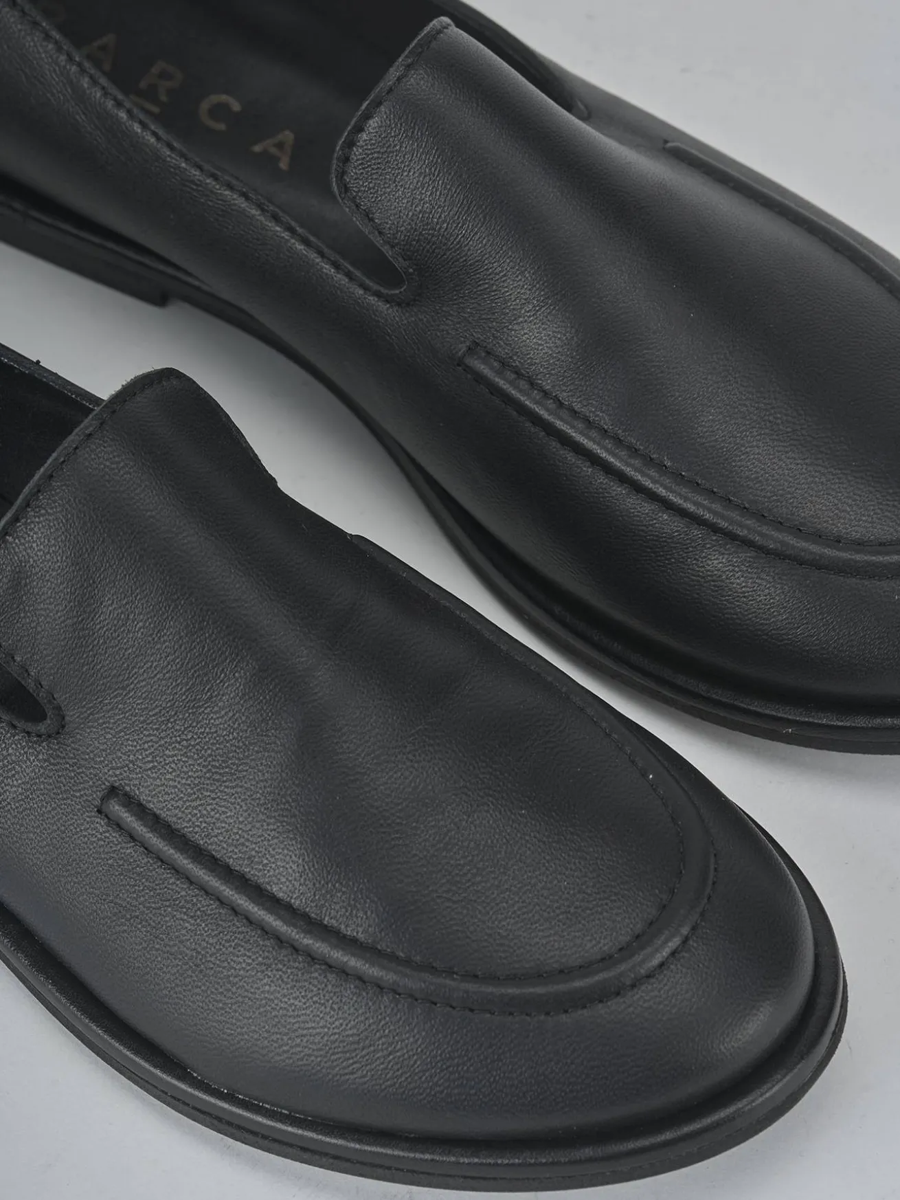 Mocassini tacco 1cm pelle nero