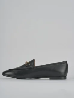 Mocassini tacco 1cm pelle nero