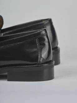 Mocassini tacco 1cm pelle nero