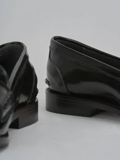 Mocassini tacco 2cm pelle testa