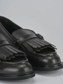 Mocassini tacco 1cm pelle testa