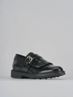 Mocassini tacco 2cm pelle nero