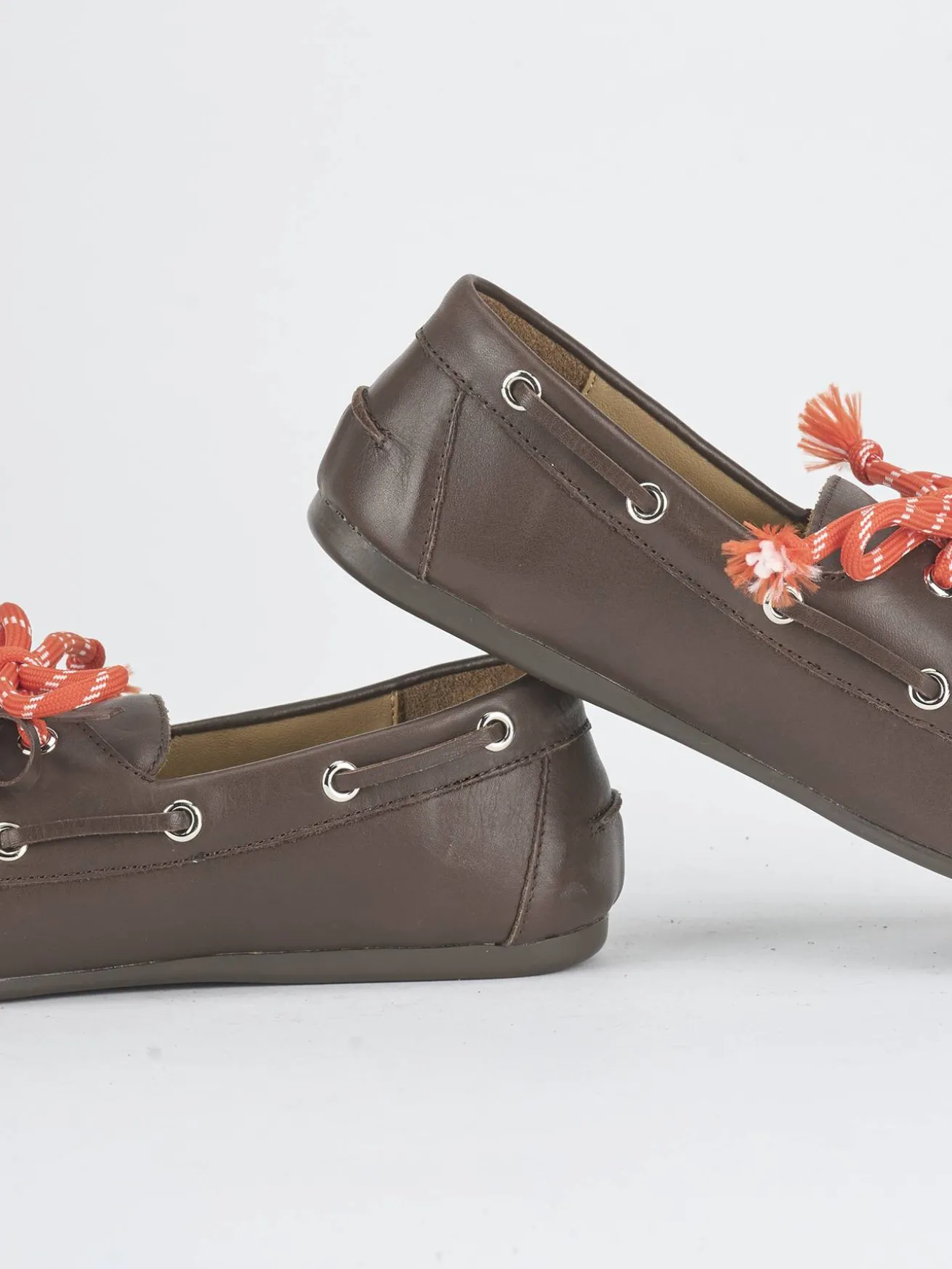 Mocassini tacco 1cm pelle testa