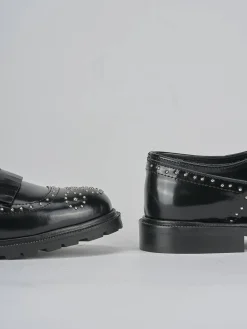 Mocassini tacco 2cm pelle nero